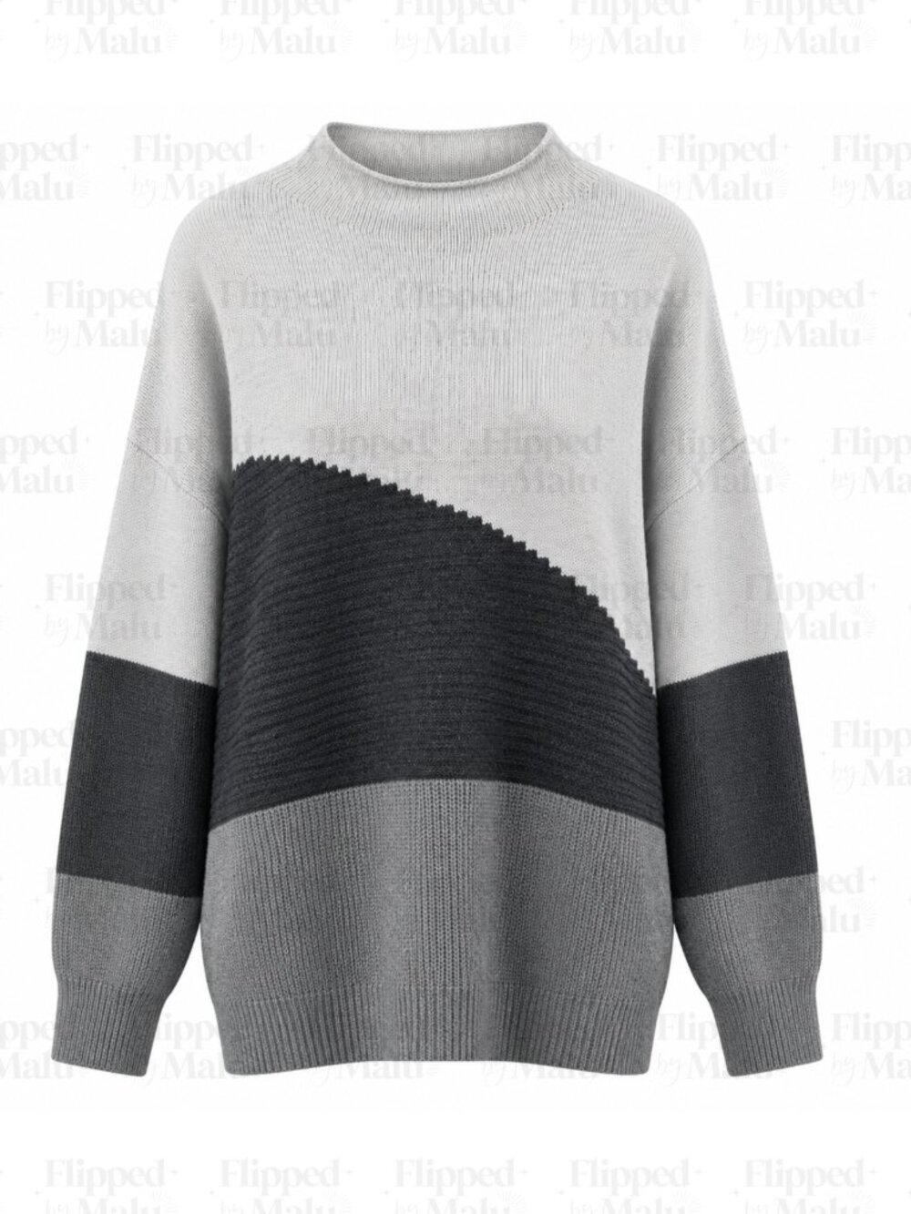 NWT 89th + Madison Colorblock Knit Pullover Sweater 2XL